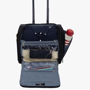 Travel Garment Duffel Bag with Shoe & Bottle Pockets - Black/Navy